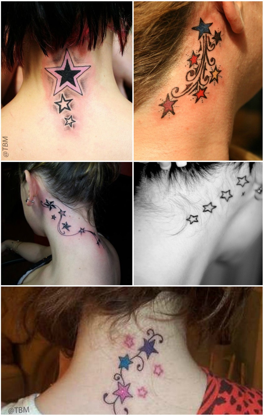 Mumbai tattoo  SMALL Star Tattoo on neck Available at Big Guys tattoo   Piercing Studio Small star tattoo looks cutest and wonderfull many more  addition tattoo Available at Big Guys tattoo