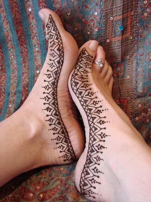 Foot Henna Tattoo