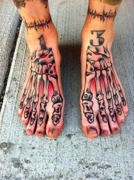 Skeleton Foot Tattoos