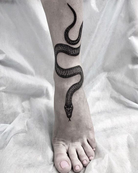 Tattoo of a Snake's Foot