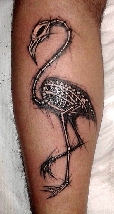 Flamingo Skeleton Tattoo