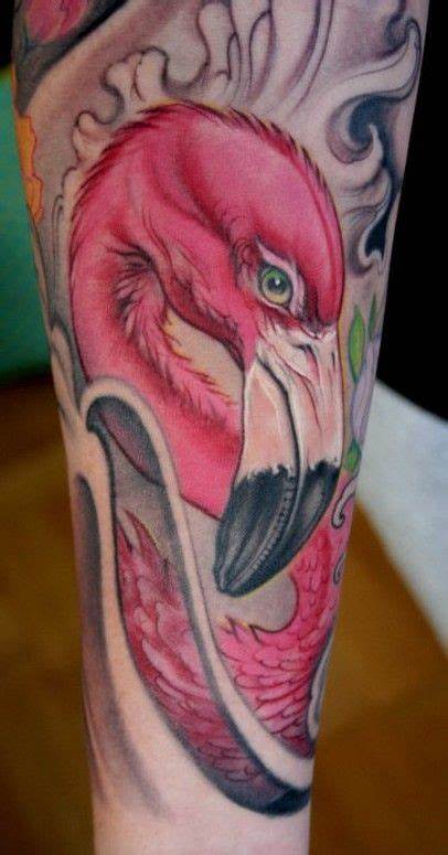 Flamingo with an Eye Tattoo