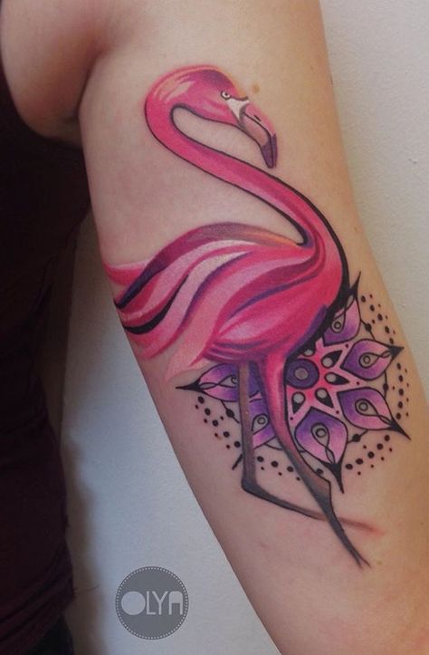 Mandala Flamingo Tattoo