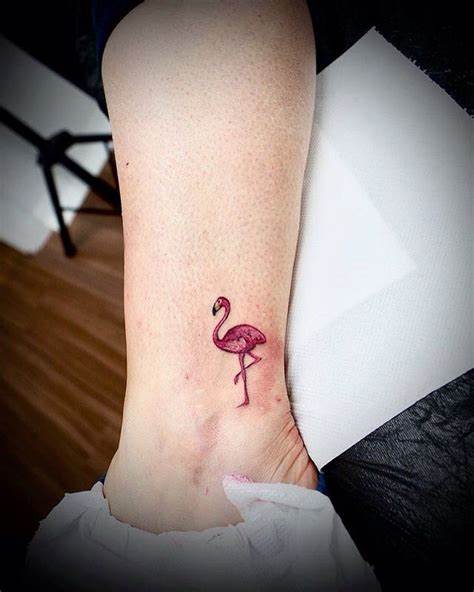 Tiny Flamingo Tattoo