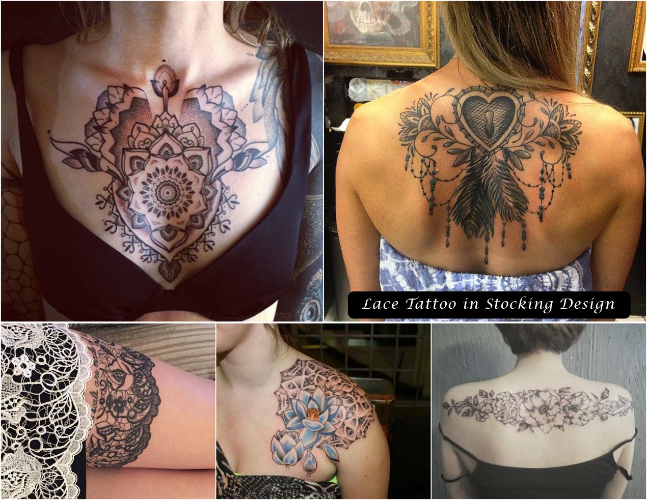 Lace Tattoo in Stocking Design