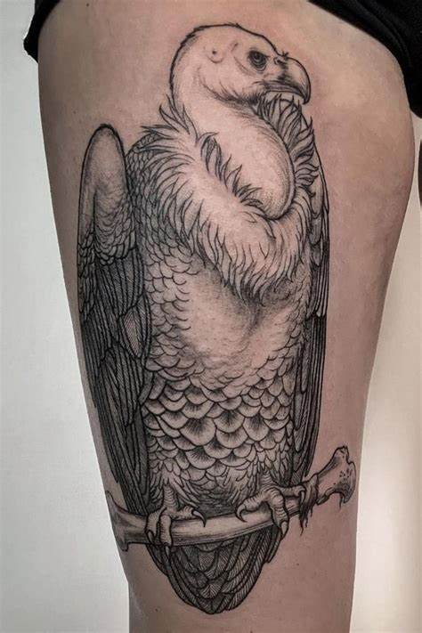 Tattoo of a Vulture