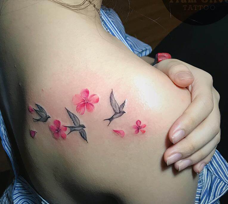 cherry blossom tattoo