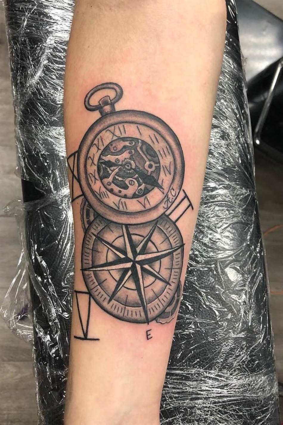 compass tattoo design ideas