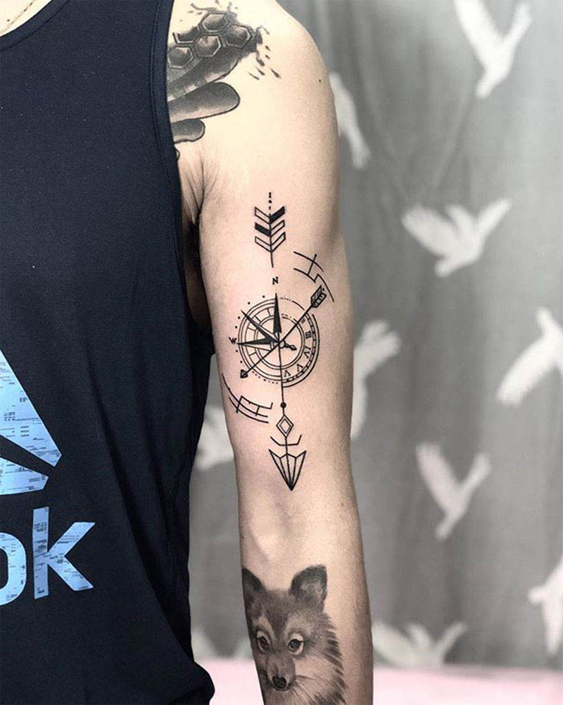 compass tattoo design ideas