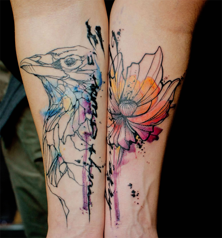 watercolor tattoo design ideas