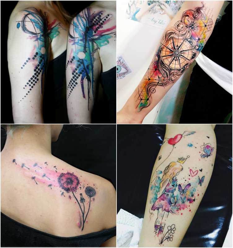 15 Best Colourful Watercolor Tattoo Design Ideas Top Beauty Magazines