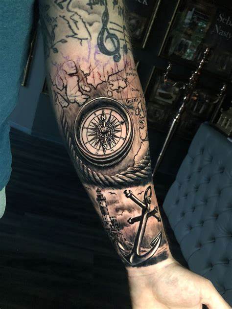 Nautical Compass Tattoo