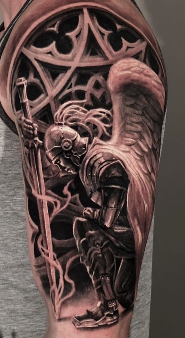Knight Angel Tattoo