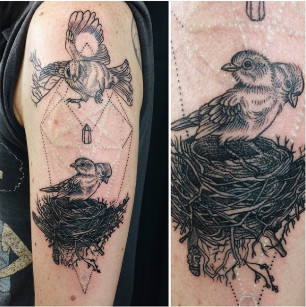 12. Sparrow Nest Tattoos