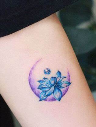 Blue lotus tattoo