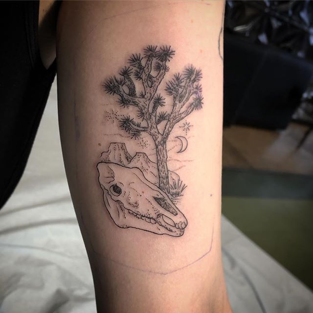 Fascinating Tree Tattoo Ideas - Deep Meanings Behind 33 Designs 10 10. TATTOO OF THE JOSHUA TREE