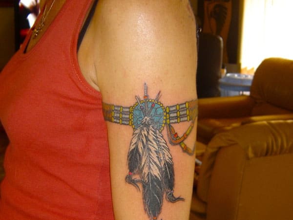 3. Native American Armband Tattoo Designs