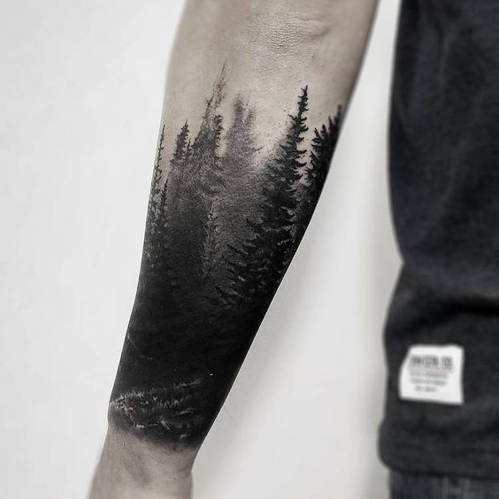 8. TATTOO ON THE SLEEVE OF A TREE