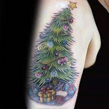 TATTOO OF A CHRISTMAS TREE