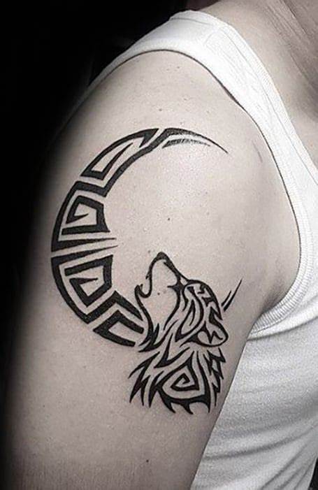 35 Wolf Tattoo Ideas- Inked Predators: The Grace and Strength of Wolf Tattoos 5 Tribal Wolf Tattoo