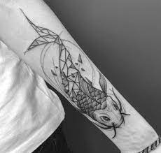 18. Tattoo of a Geometric Fish