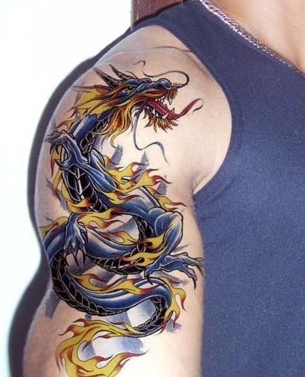 Dragon Tattoo in Color