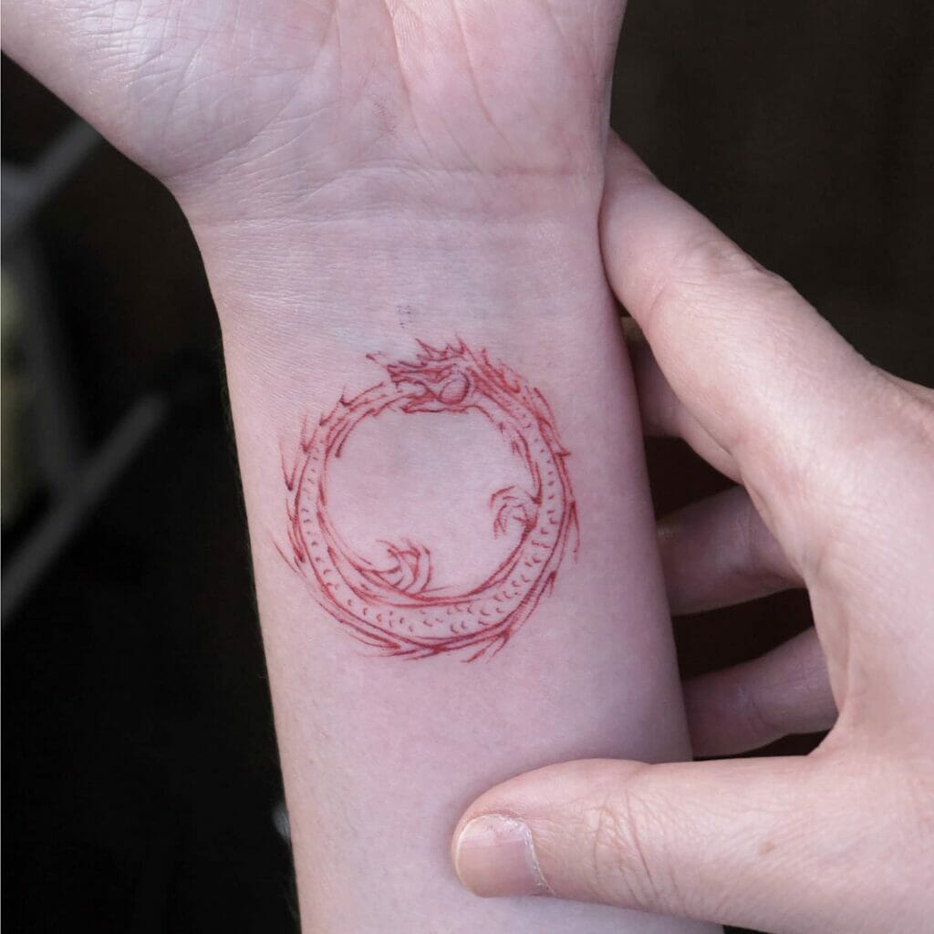 Spiral Dragon Tattoo