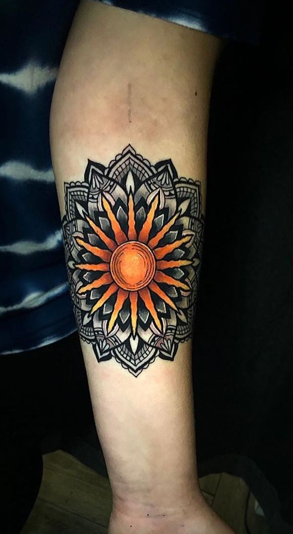 Sun Mandala Tattoo