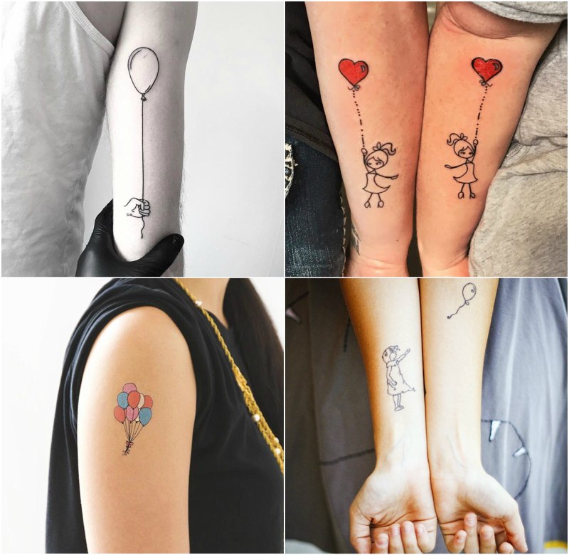 10 Amazing Balloon Tattoo Design Ideas - Top Beauty Magazines