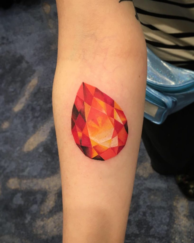 30 Best Libra Tattoo Design Ideas to Represent Your Zodiac 19 Opal Gemstone Tattoo