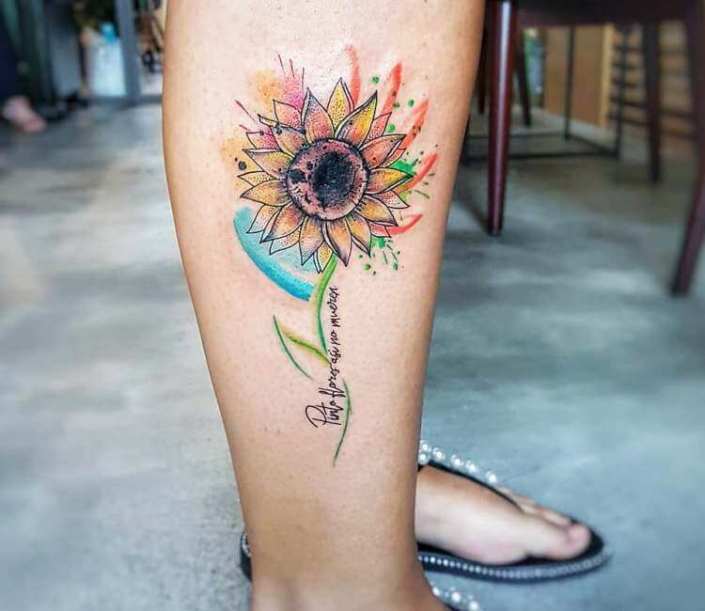 Sunflower Tattoo