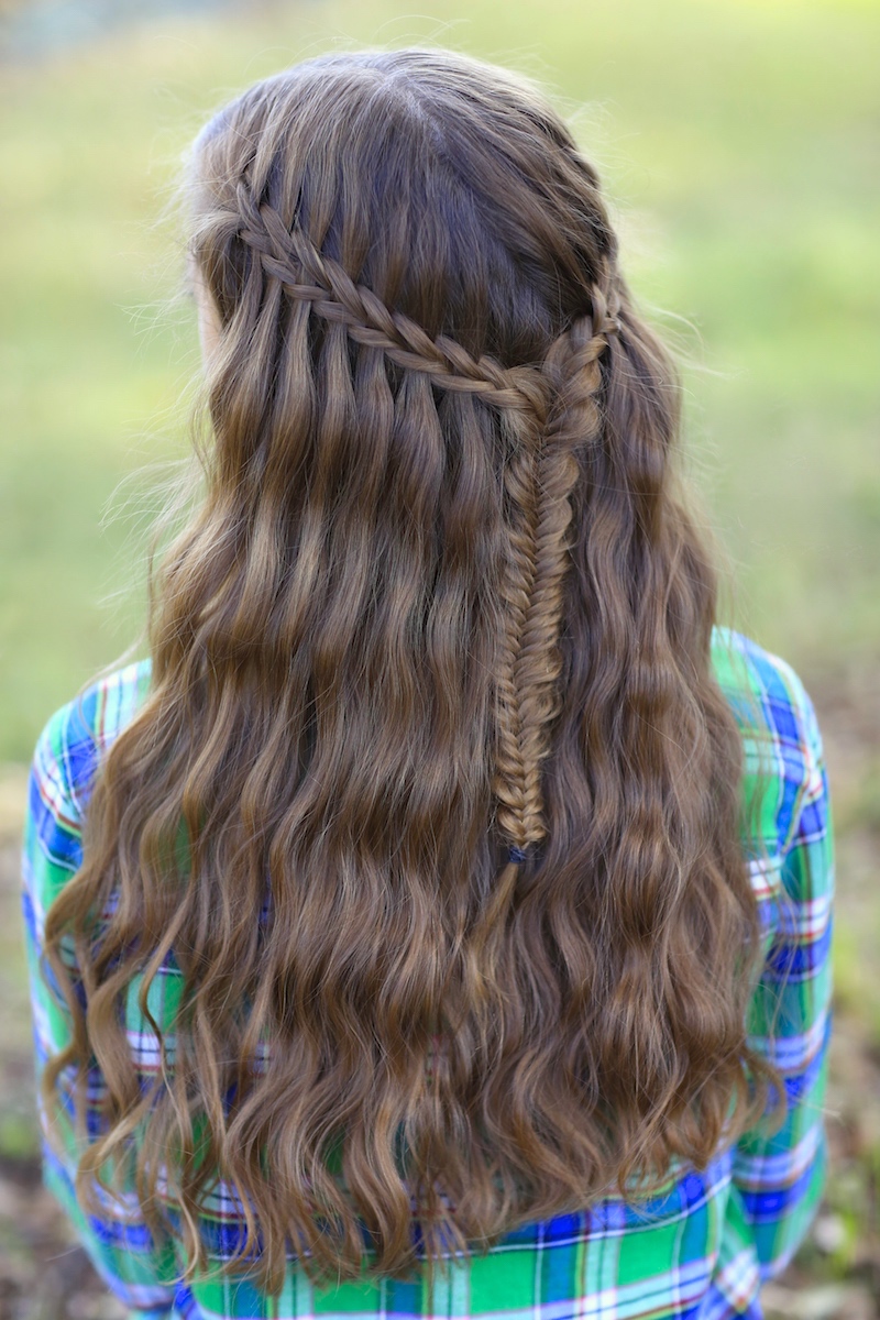 Waterfall Braids Hairstyle