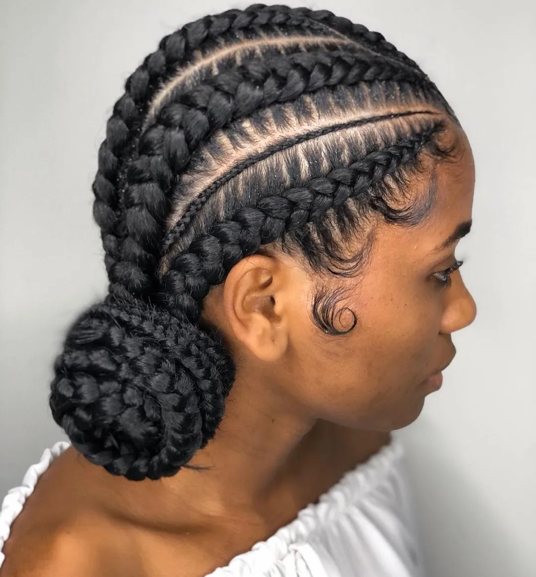 35 Intricate Feed-In Braid Styles for a Detailed Look 29 Cornrows