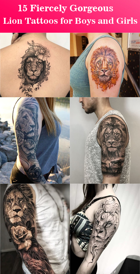 Lion Tattoos for Boys and Girls