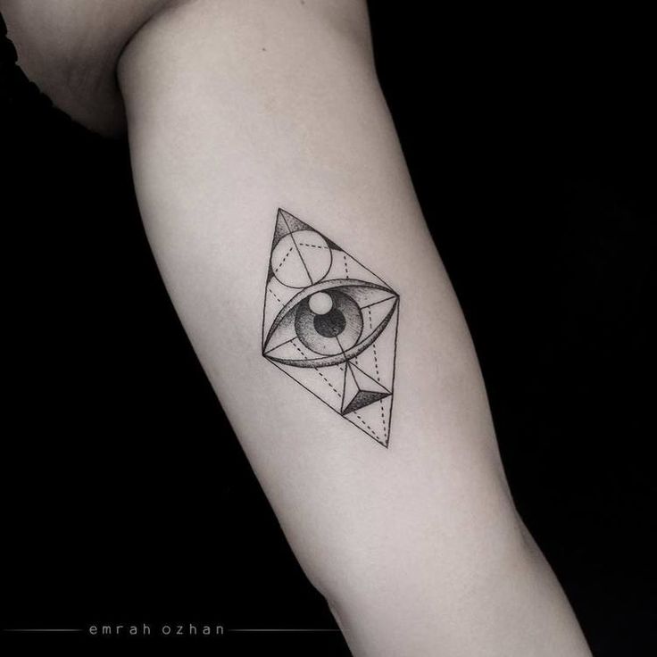 11. Geometric Eye Tattoos