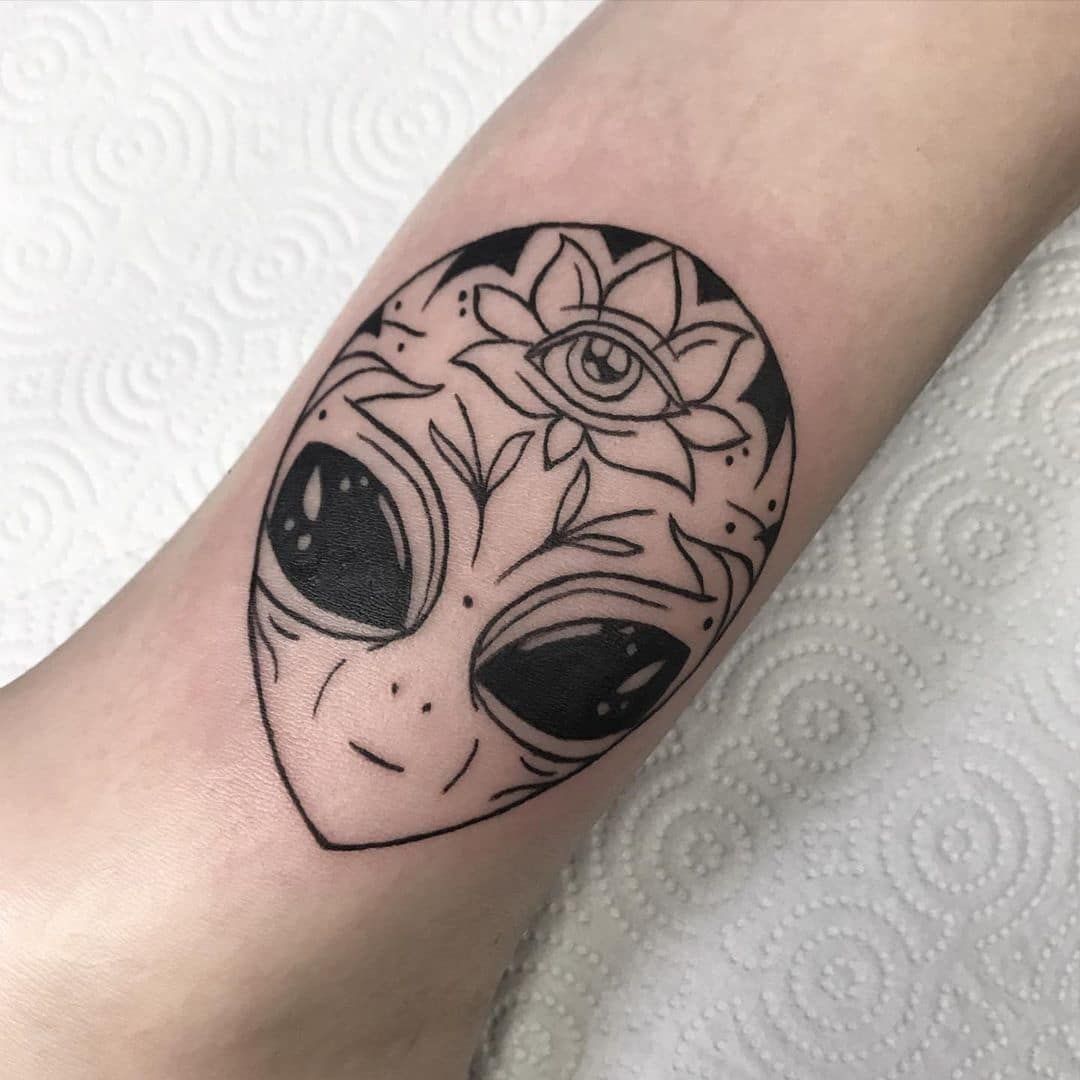 15. Alien Eye Tattoo