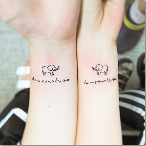 30 Heart-Melting Mom And Daughter Tattoos to Inspire You 13 Elephant Tattoo