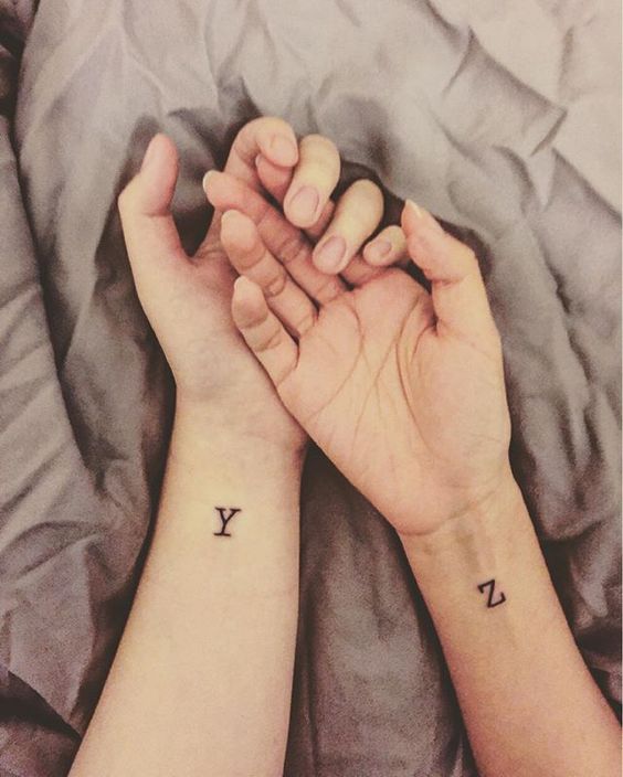 30 Heart-Melting Mom And Daughter Tattoos to Inspire You 4 Initial Tattoo