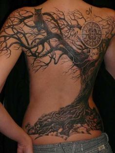 Tree Tramp Stamp Tattoo