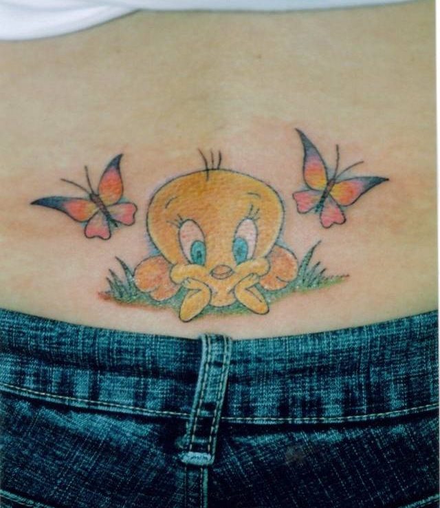 Tweety Tramp Stamp Tattoo