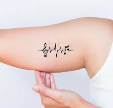 Heartbeat Tattoo Ideas - Will Make You Fall In Love Over And Over Again 12 12. Tattoo Heartbeat Music
