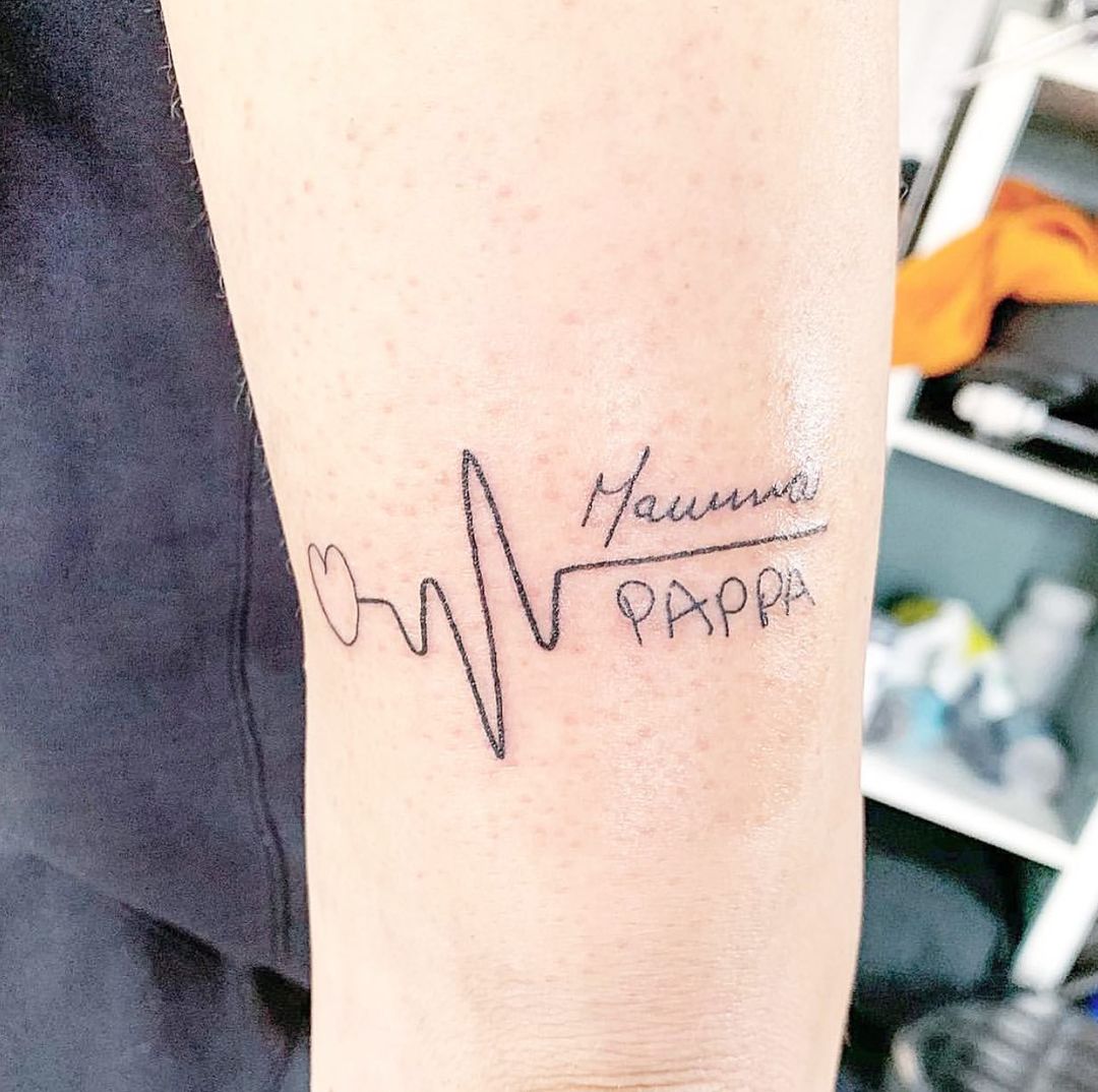 Heartbeat tattoos