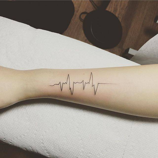 Heartbeat tattoos