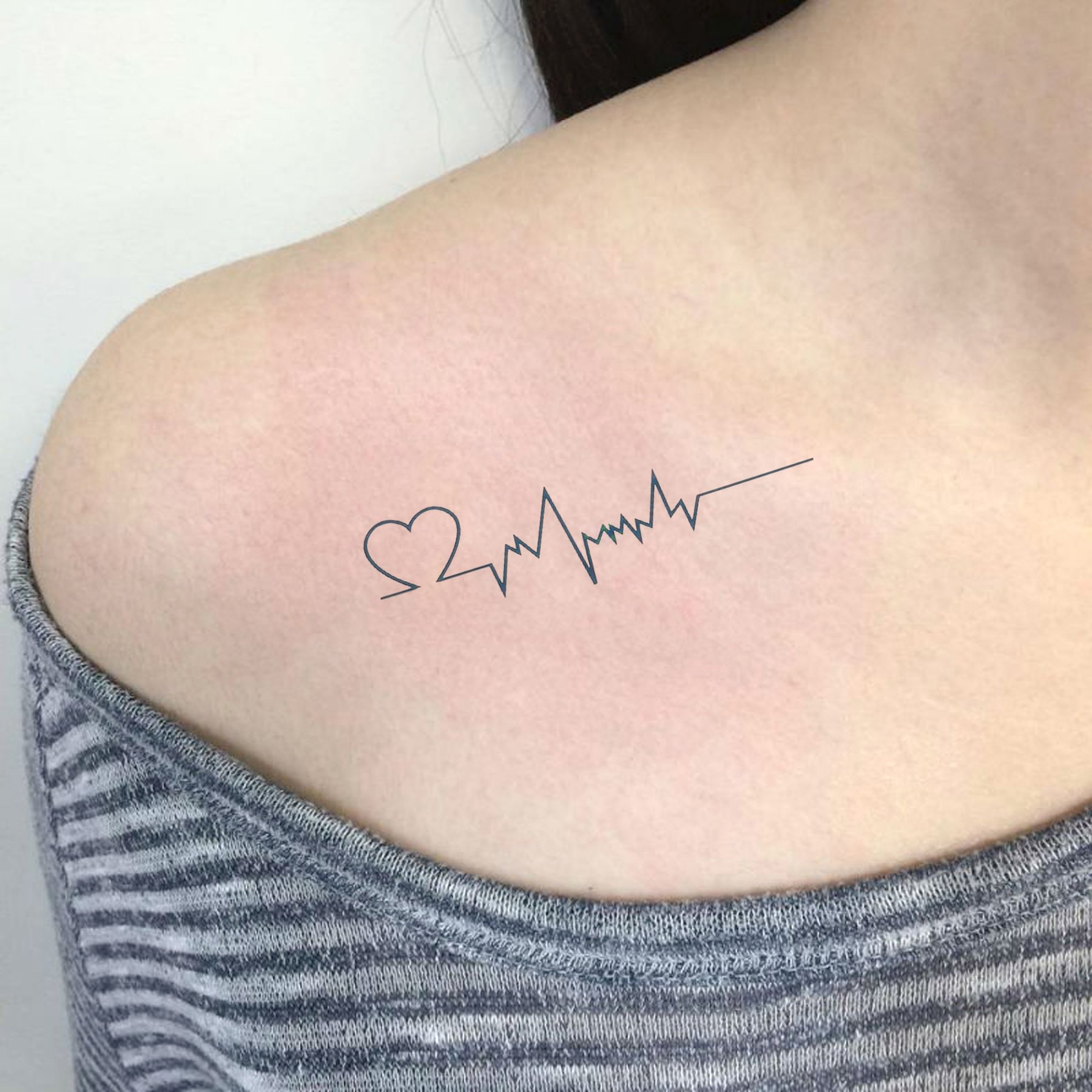 Heartbeat tattoos