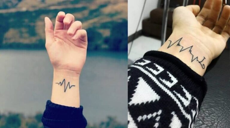 Heartbeat tattoos