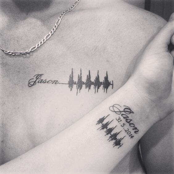 Heartbeat tattoos