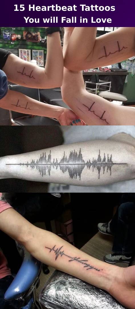 Heartbeat tattoos