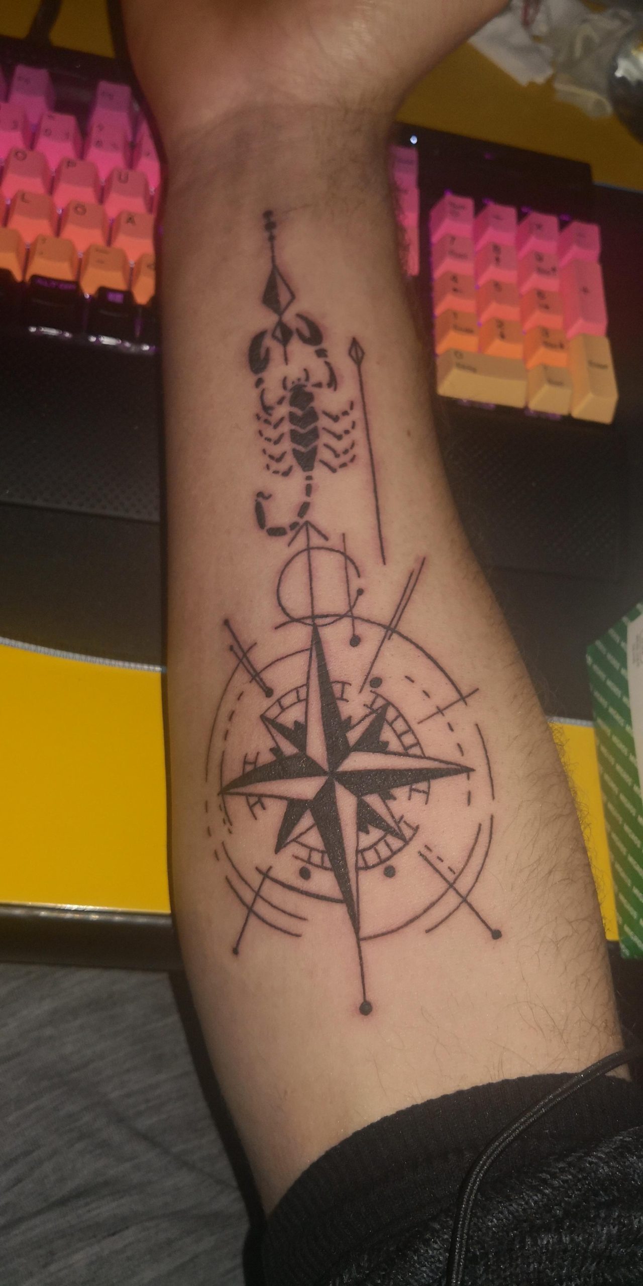 Scorpion Tattoo Designs - 31 Creative Ideas to Inspire You 8 Scorpions Stuck in a Compass Tattoo
