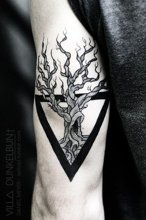 1. Triangle Tree Tattoo