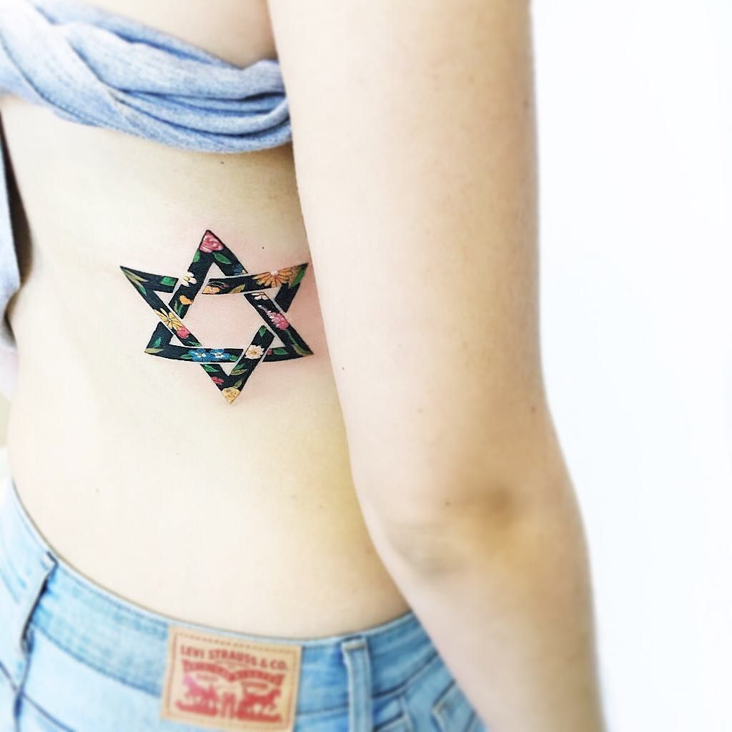 18. Jewish Triangle Tattoo